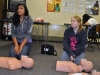 Students at Union learning CPR
